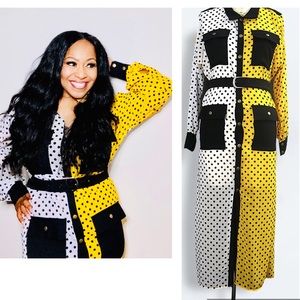 Maxi button down dress